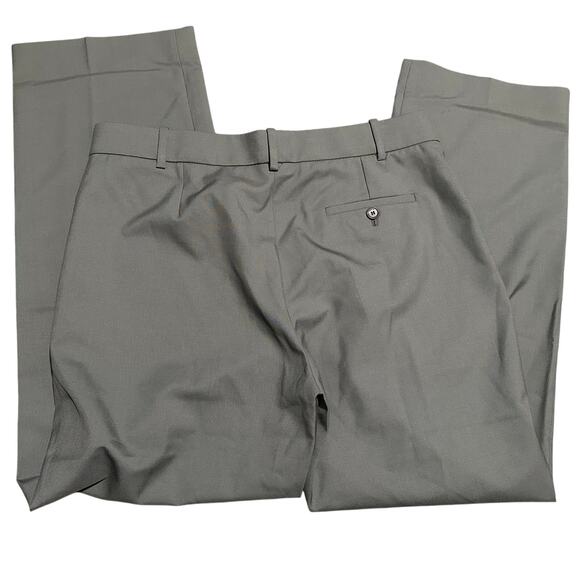 JOSEPH 100% Virgin Wool Straight Leg Mid-Rise Trousers, Gray, Size EU 40/ US 12 - Picture 4 of 7